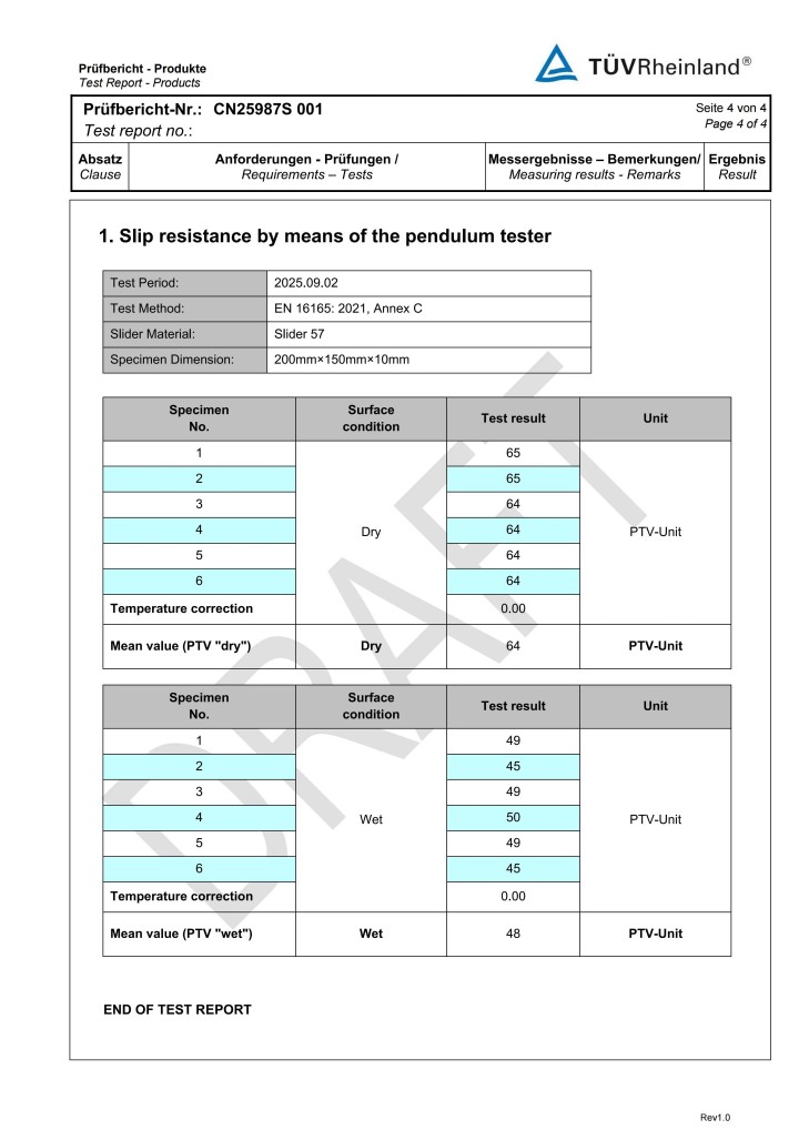 防滑添一證！德國萊茵TüV認(rèn)證 x 萬磊微水泥